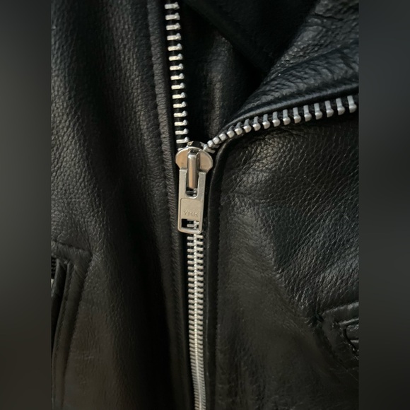 Vintage FMC Classic Black Leather Motorcycle Jacket❤️🏍️ - Picture 13 of 16